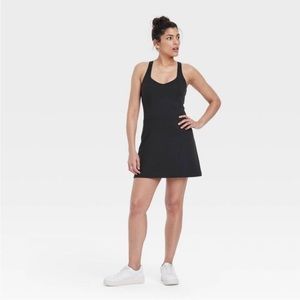 All In Motion - Women's Knit Halter Active Woven Dress Black Size XS new